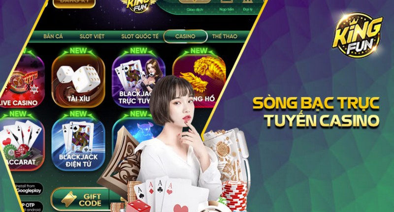 Live casino là một trò chơi bài trực tuyến được yêu thích nhất tại kingfun