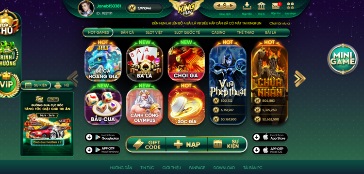 Hướng dẫn cách tải app kingfun cho máy tính/điện thoại