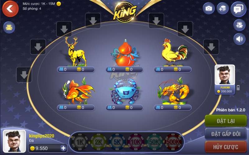 Tìm hiểu quy tắc chơi bầu cua tại cổng game kingfun